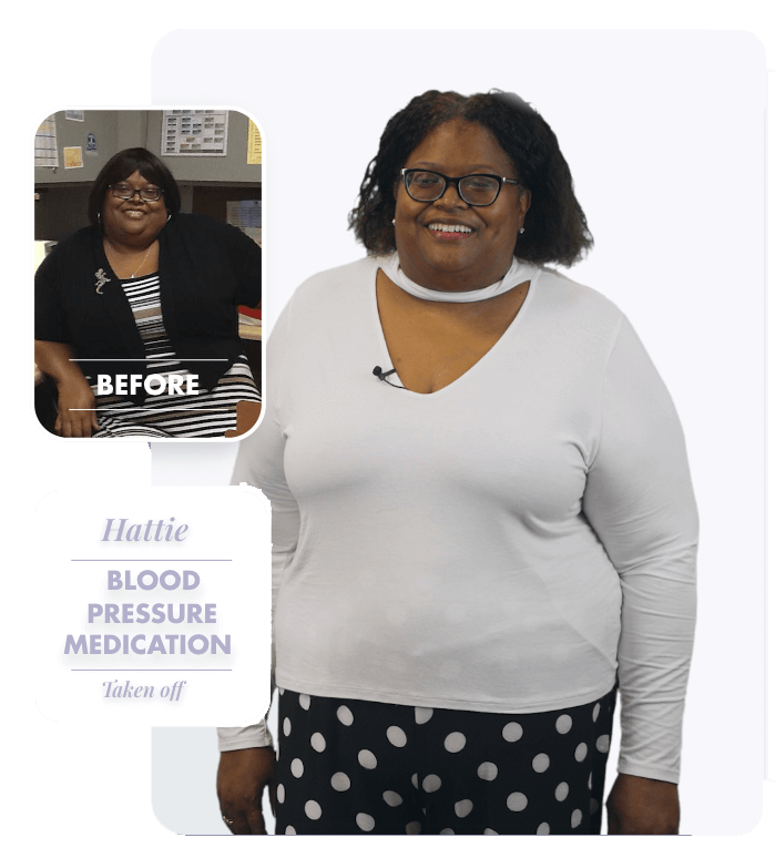 I was told that if I didn’t lose weight, I would be dead in five years. During the first 30 days of the program, I lost 47.8 pounds and went down from a size 56 to 48. My doctor told me that I don't have to take any meds right now... A completely life-changing experience.